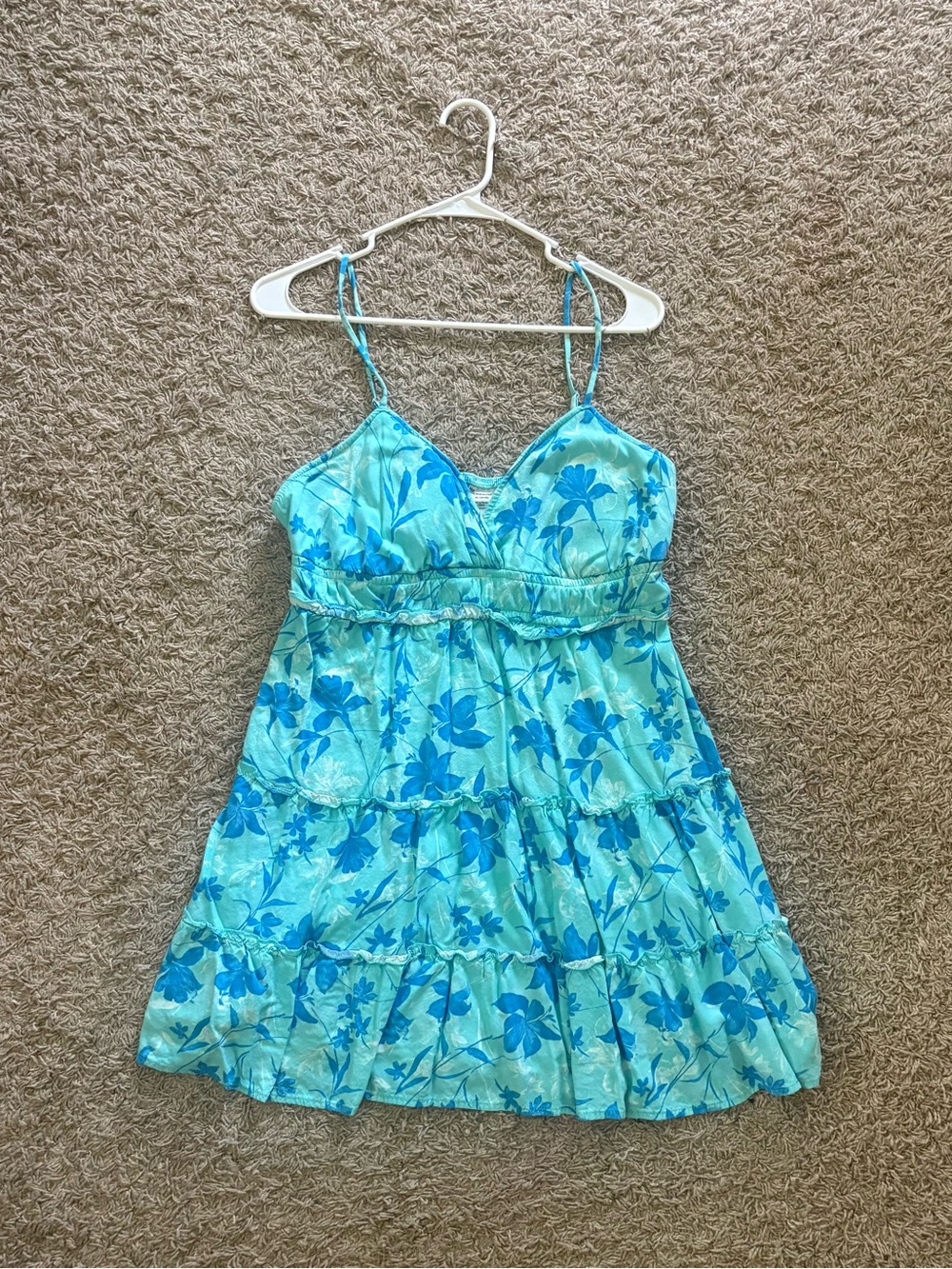 Beachy Hawaiian Spaghetti Strap Dress